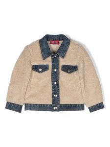 Diesel Kids veste en jean à empiècements - Tons neutres