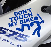 Raak mijn fietsmotorstickers niet aan