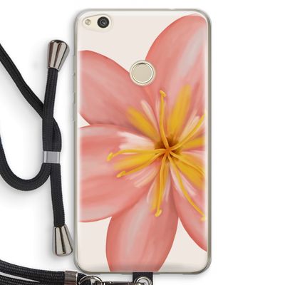 Pink Ellila Flower: Huawei Ascend P8 Lite (2017) Transparant Hoesje met koord