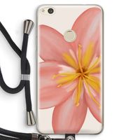 Pink Ellila Flower: Huawei Ascend P8 Lite (2017) Transparant Hoesje met koord