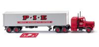 Wiking 052706 H0 Vrachtwagen Peterbilt Trekker-opleggercombinatie met container (Peterbilt)