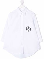 MM6 Maison Margiela Kids chemise à logo imprimé - Blanc