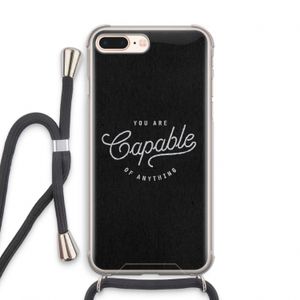 Capable: iPhone 8 Plus Transparant Hoesje met koord