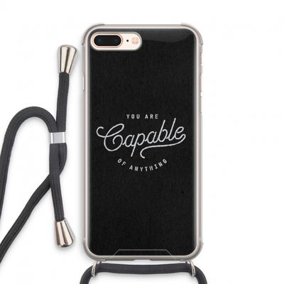 Capable: iPhone 8 Plus Transparant Hoesje met koord