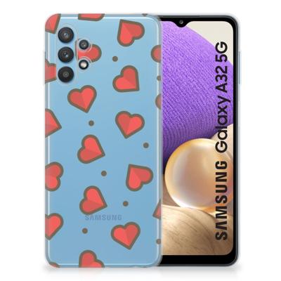 Samsung Galaxy A32 5G | TPU bumper | Hearts