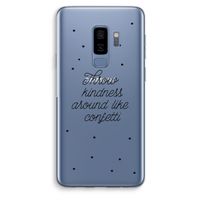 Confetti: Samsung Galaxy S9 Plus Transparant Hoesje