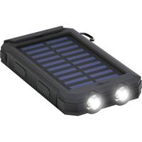 Goobay Goobay 49216 Solar Powerbank 8000 mAh, 2x USB-A Anschlüsse, LED-Anzeige, Schwarz 49216 Lader op zonne-energie Laadstroom zonnecel 200 mA 8000 mAh - thumbnail