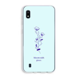 Bloom with grace: Samsung Galaxy A10 Transparant Hoesje