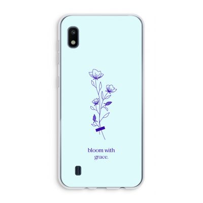 Bloom with grace: Samsung Galaxy A10 Transparant Hoesje