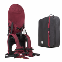 MiniMeis Schouderdrager en rugzak - wijnrood - thumbnail