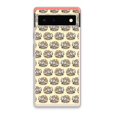 Slapende poes: Google Pixel 6 Transparant Hoesje