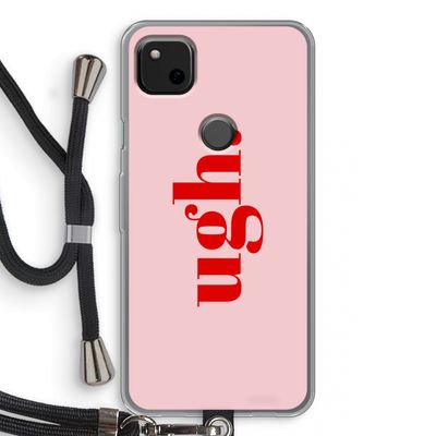 Ugh: Pixel 4a Transparant Hoesje met koord