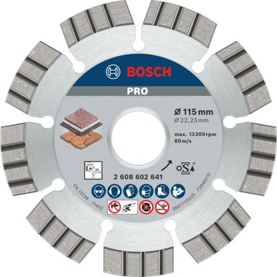 Bosch Accessoires Diamantdoorslijpschijf Best for Stone 115 x 22,23 x 2,2 x 12 mm 1st - 2608602641