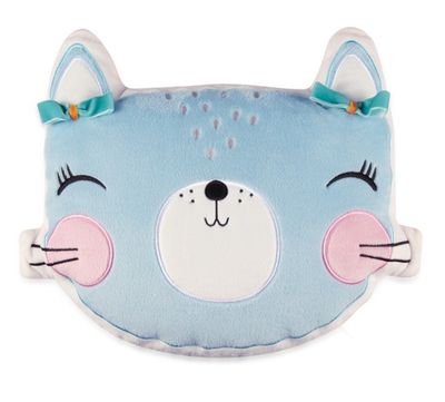 Lemon Ribbon kussen junior 35 cm polyester wit/roze Lemon Ribbon kussen junior 35 cm polyester wit/roze