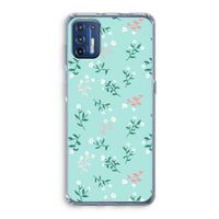 Small white flowers: Motorola Moto G9 Plus Transparant Hoesje
