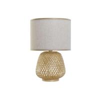 Bureaulamp DKD Home Decor Bruin Natuurlijk Bamboe 50 W 220 V 32 x 32 x 49 cm