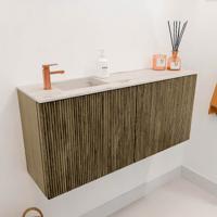 Toiletmeubel Mondiaz Joya Dlux | 90 cm | Meubelkleur Dusk | Faye wastafel Nata Wasbak Links | 1 kraangat