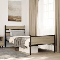 Bedframe zonder matras hout sonoma eikenkleurig 90x190 cm