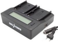 Duo oplader voor 2 camera accu's Sony BP-U30, BP-U35, BP-U60, BP-U90