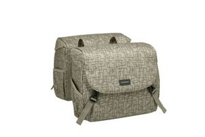 New Mondi joy dubbele fietstas - bruin, waterafstotend, 38 ltr