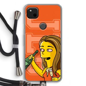 Jamie Lee Simpson: Pixel 4a Transparant Hoesje met koord
