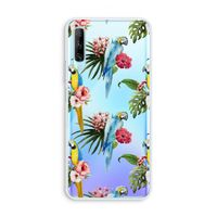 Kleurrijke papegaaien: Huawei P Smart Pro Transparant Hoesje