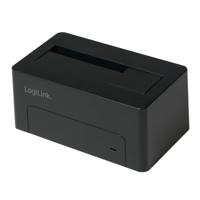 LogiLink QP0026 basisstation voor opslagstations USB 3.2 Gen 1 (3.1 Gen 1) Type-B Zwart - thumbnail