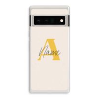 Amber Script: Google Pixel 6 Pro Transparant Hoesje