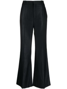 Chloé pantalon de tailleur évasé à plis creux - Noir