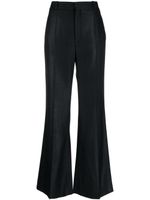 Chloé pantalon de tailleur évasé à plis creux - Noir