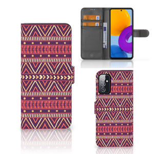 Samsung Galaxy M52 Telefoon Hoesje Aztec Paars