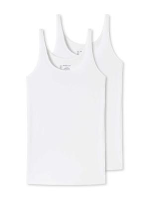 Schiesser - 2p Top - 95-5 - wit, Maat:40