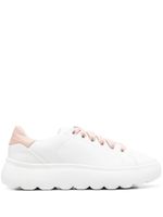 Geox Baskets Spherica en cuir - Blanc