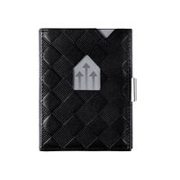 Exentri leren Portemonnee zwart geblokt - thumbnail