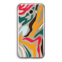 Colored Zebra: Samsung Galaxy A5 (2017) Transparant Hoesje