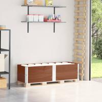 VidaXL Palletopzetranden 2 st 150x50 cm massief grenenhout bruin VidaXL Palletopzetranden 2 st 150x50 cm massief grenenhout bruin