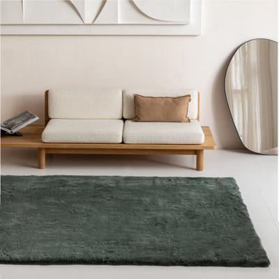 Vloerkleed Comfy Mosgroen Scandinavisch 50x80 Cm Hoogpolig Grandstone - Dekbed-Discounter.nl