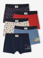 Set van 5 boxershorts met auto's voor jongens double stone
