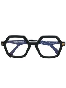 Kuboraum lunettes de vue à monture hexagonale - Noir