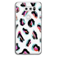 Cheetah color: LG V30 Transparant Hoesje