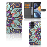 Motorola Moto G22 Hoesje Purple Flower