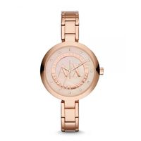 Horlogeband Armani Exchange AX4225 Staal Rosé 7mm