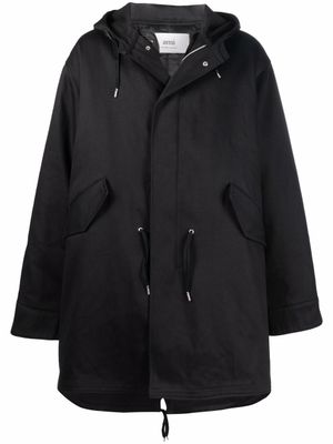AMI Paris parka à capuche - Noir