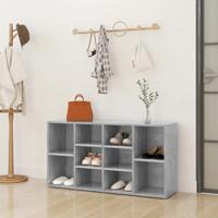 Schoenenbank 103x30x54,5 cm bewerkt hout betongrijs
