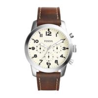 Horlogeband Fossil FS5146 Leder Bruin 22mm