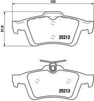 Remmenset, remschijf BREMBO, Remschijftype: Binnen geventileerd, Inbouwplaats: Achteras: , u.a. für Ford - thumbnail