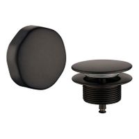 Knop/Plug Wiesbaden Doblar | Incl.Waste voor badplug overloop combinatie | Zwart mat