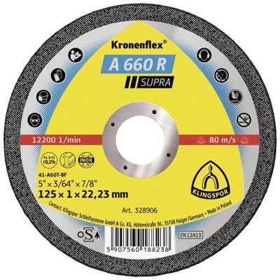 Klingspor A 660 R Supra 328905 Doorslijpschijf recht 115 mm 25 stuk(s) RVS