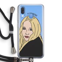Mary Kate: Samsung Galaxy A40 Transparant Hoesje met koord