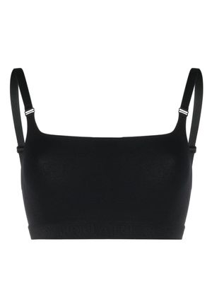 DSQUARED2 brassière de sport à bande logo - Noir